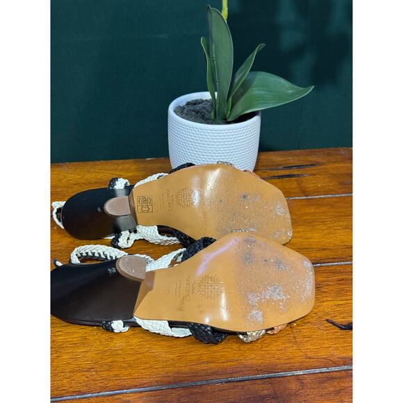 Souliers Martinez handmade leather sandals in great condtion size 39 - Picture 4 of 9